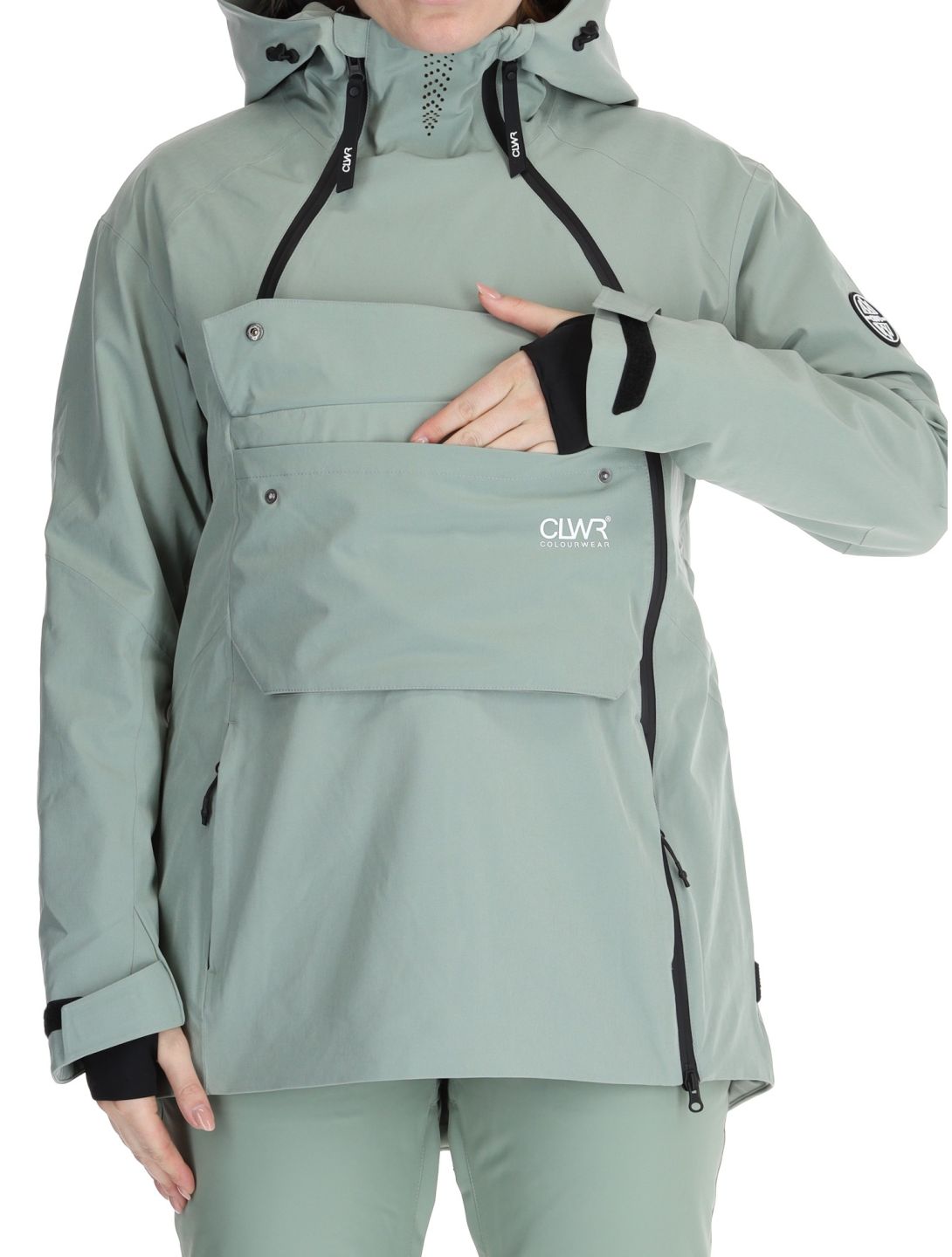 ColourWear, W Cake 2.0 ski-jas dames Light Sage groen 