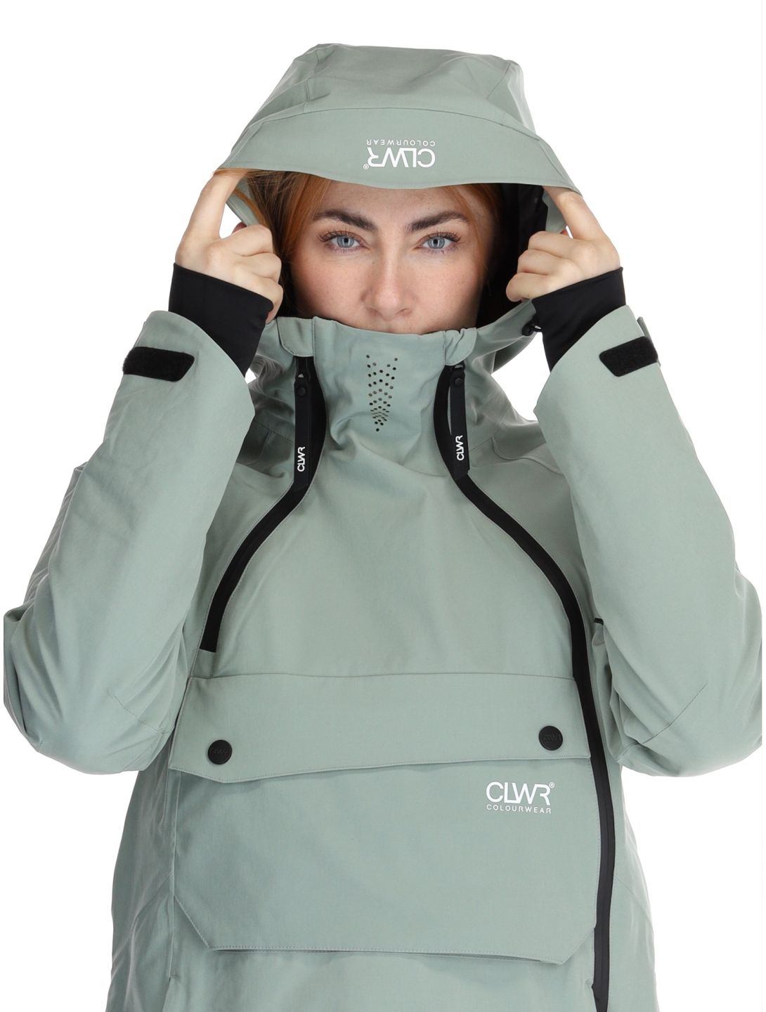 ColourWear, W Cake 2.0 ski-jas dames Light Sage groen 