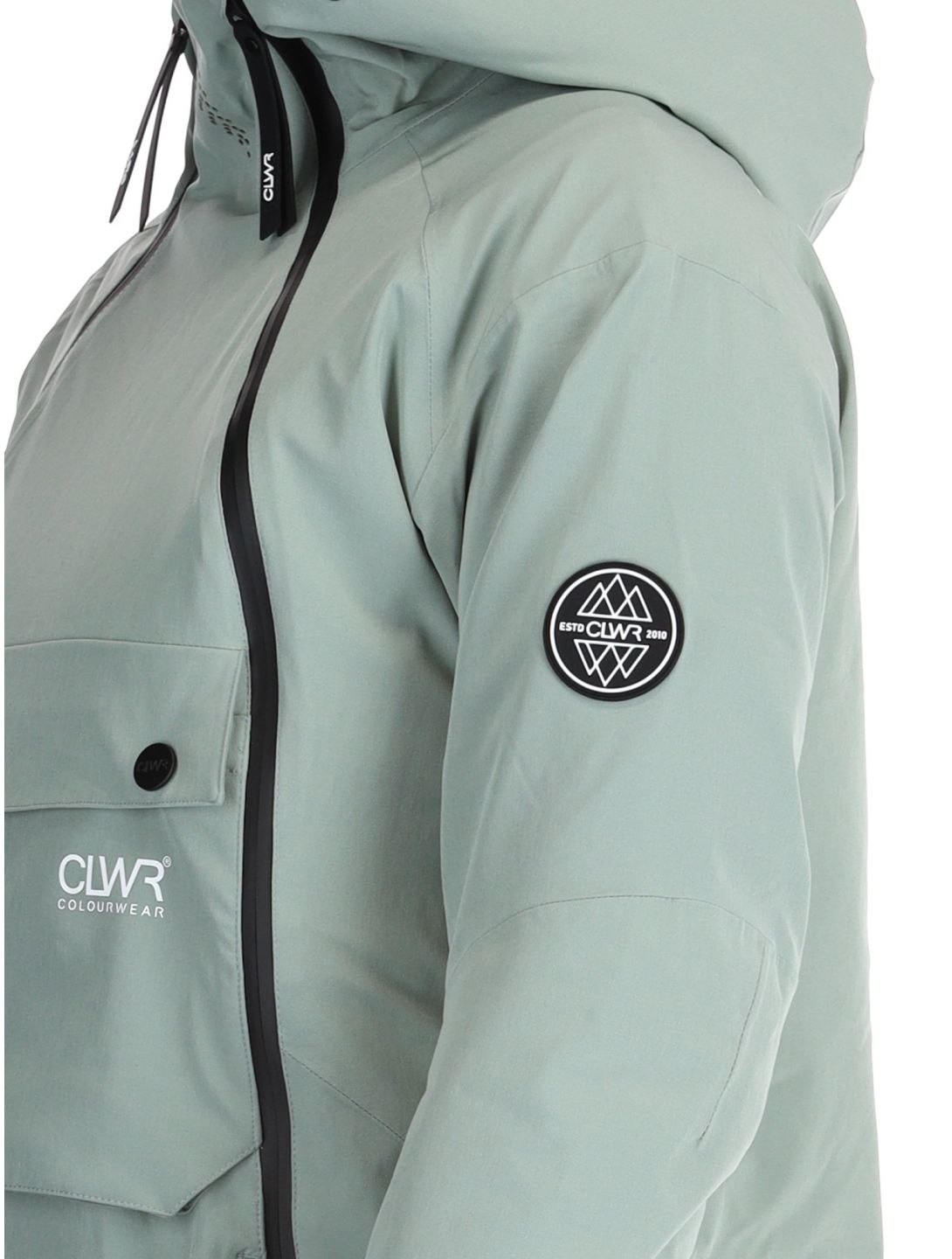 ColourWear, W Cake 2.0 ski-jas dames Light Sage groen 