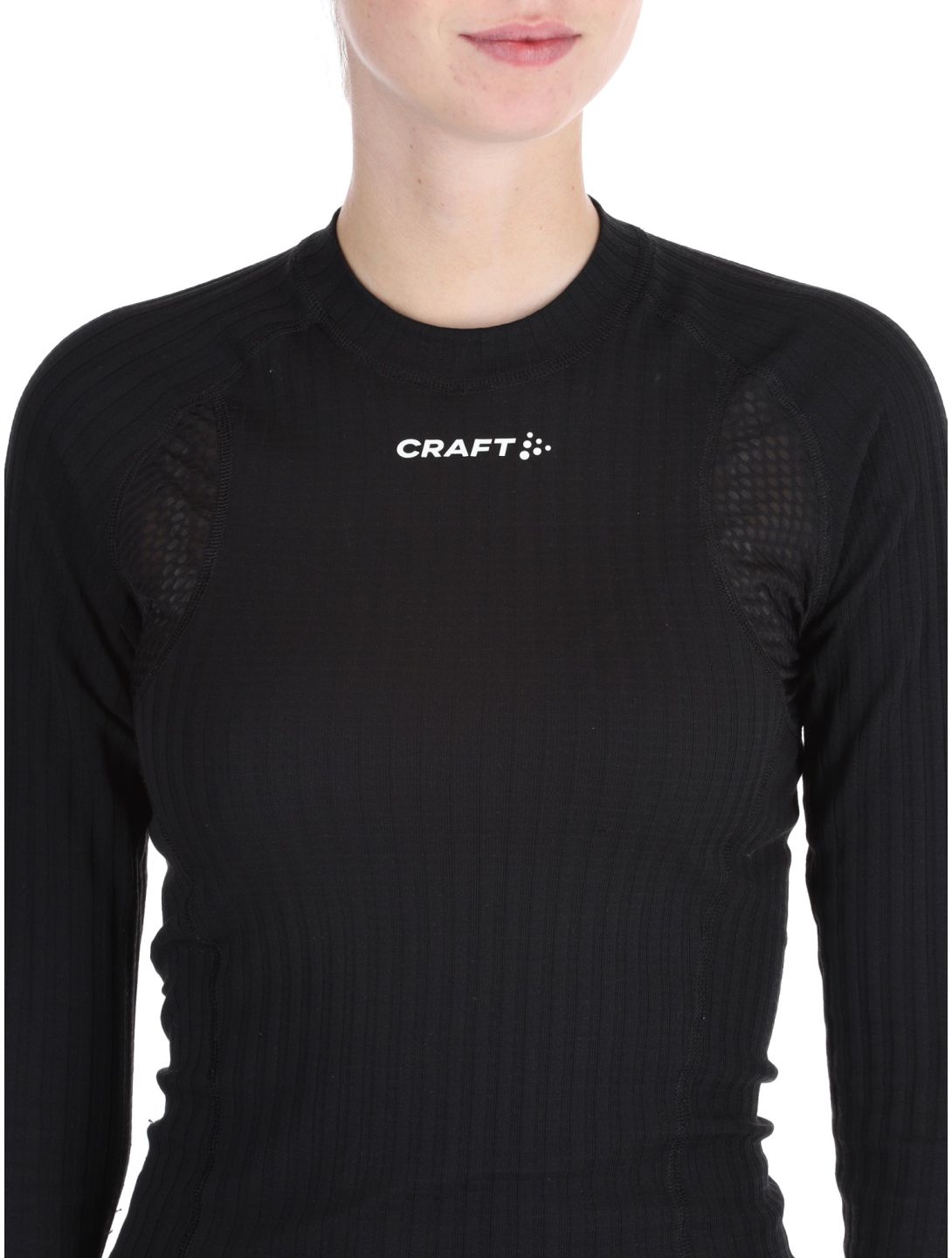 Craft, Active Extreme X Crewneck LS thermoshirt dames Black zwart 