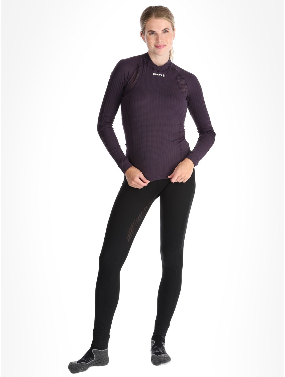 Craft, Active Extreme X Crewneck LS thermoshirt dames DK Plum paars 