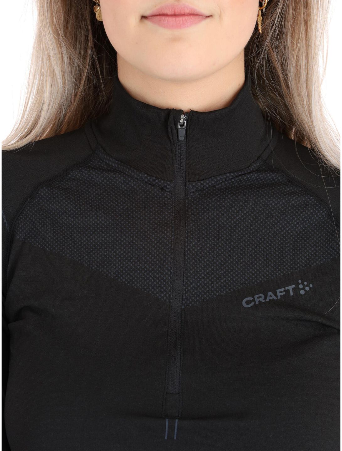 Craft, Active Intensity Zip skipully dames Black / Asphalt zwart 