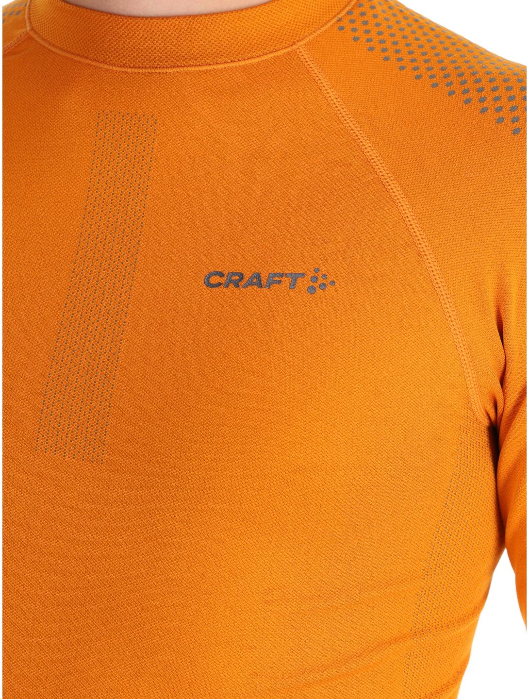 Craft, Adv Warm Intensity LS thermoshirt heren Cara / Granite grijs, oranje 