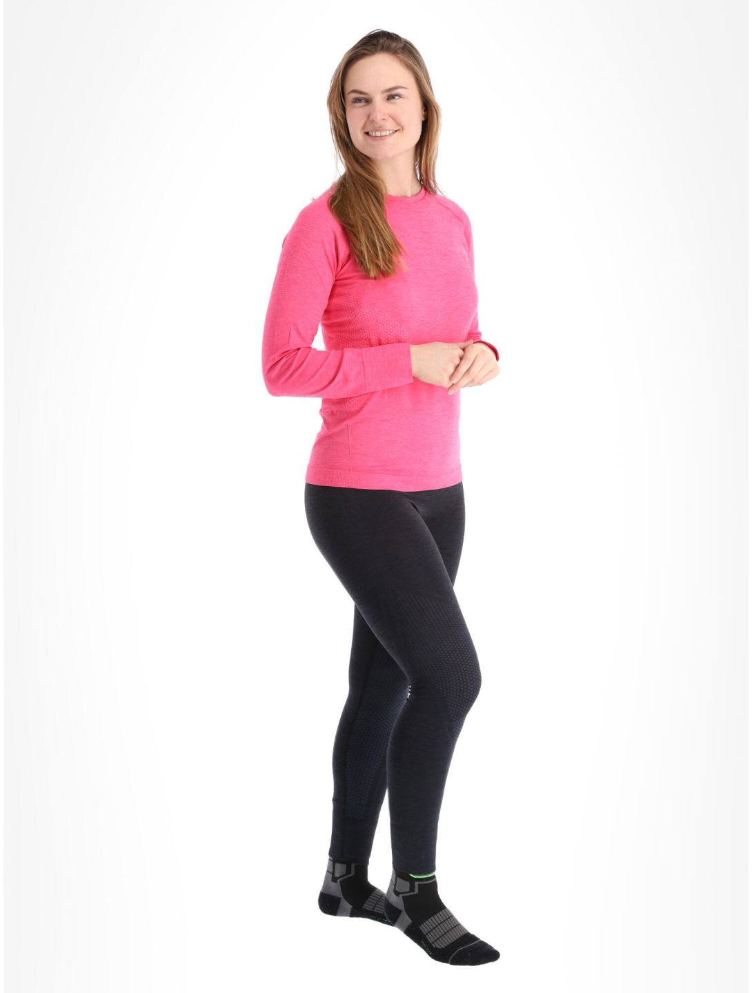 Craft, Core Dry Active Comfort LS thermoshirt dames Fame roze 