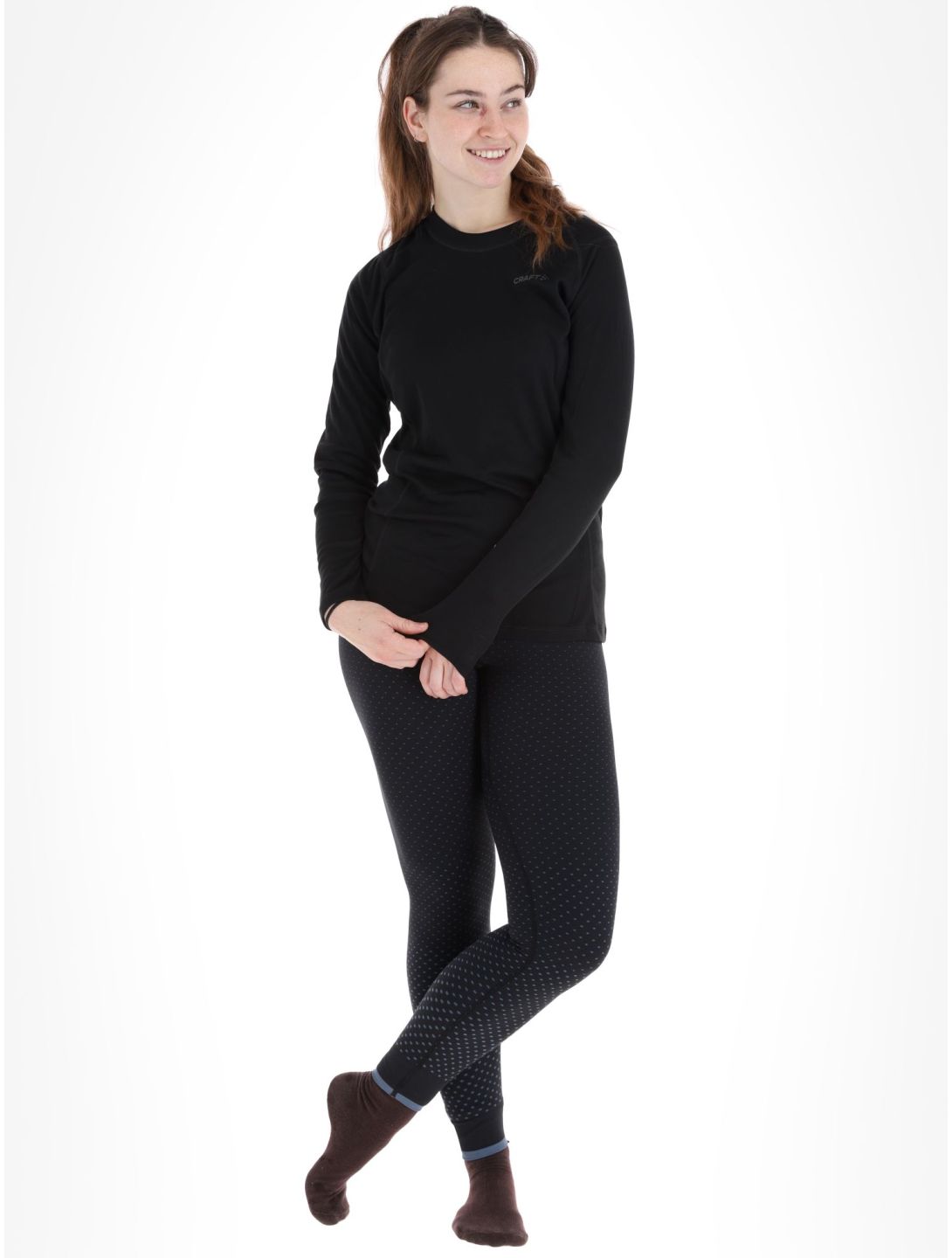 Craft, Core Warm Baselayer LS thermoshirt dames Black zwart 