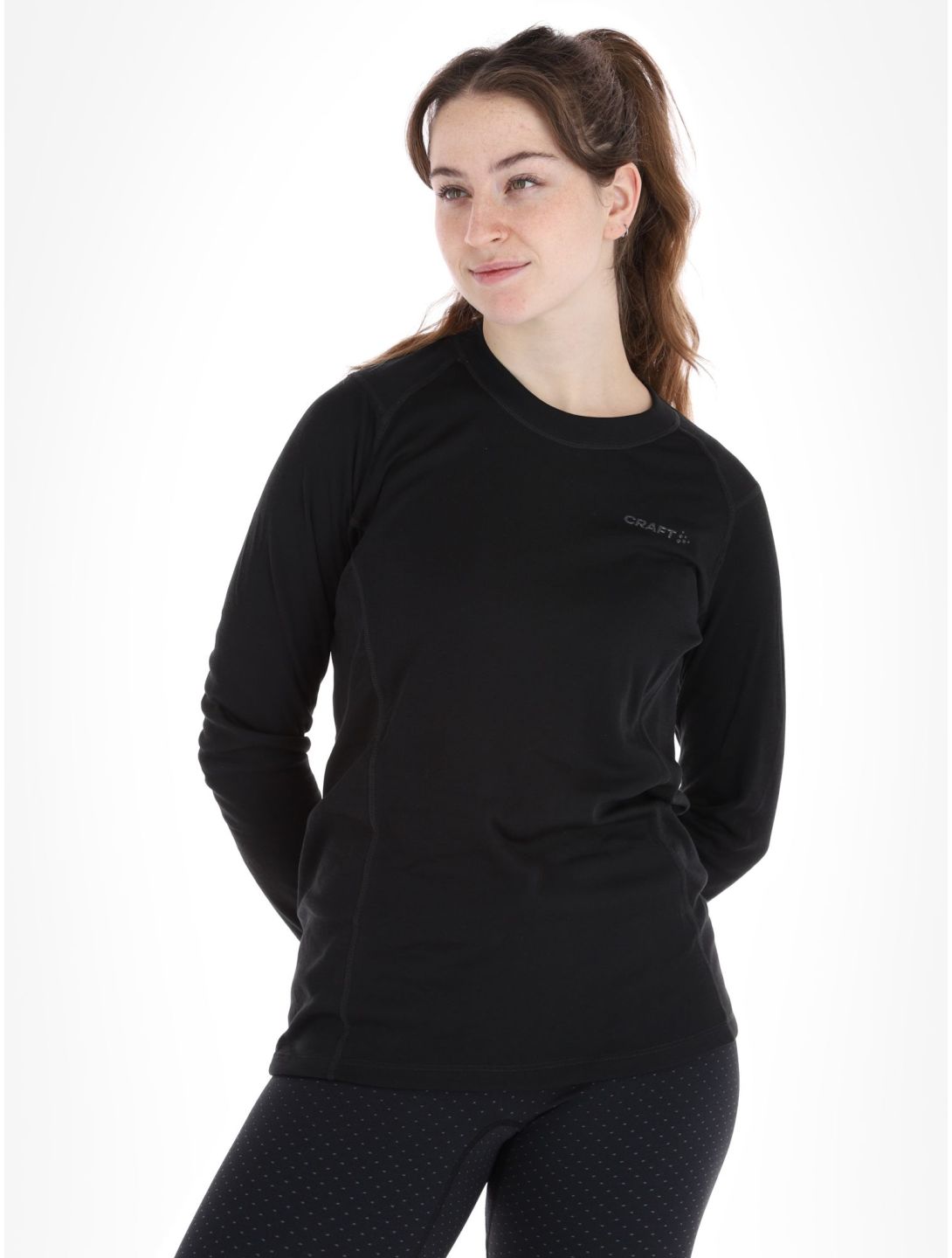 Craft, Core Warm Baselayer LS thermoshirt dames Black zwart 