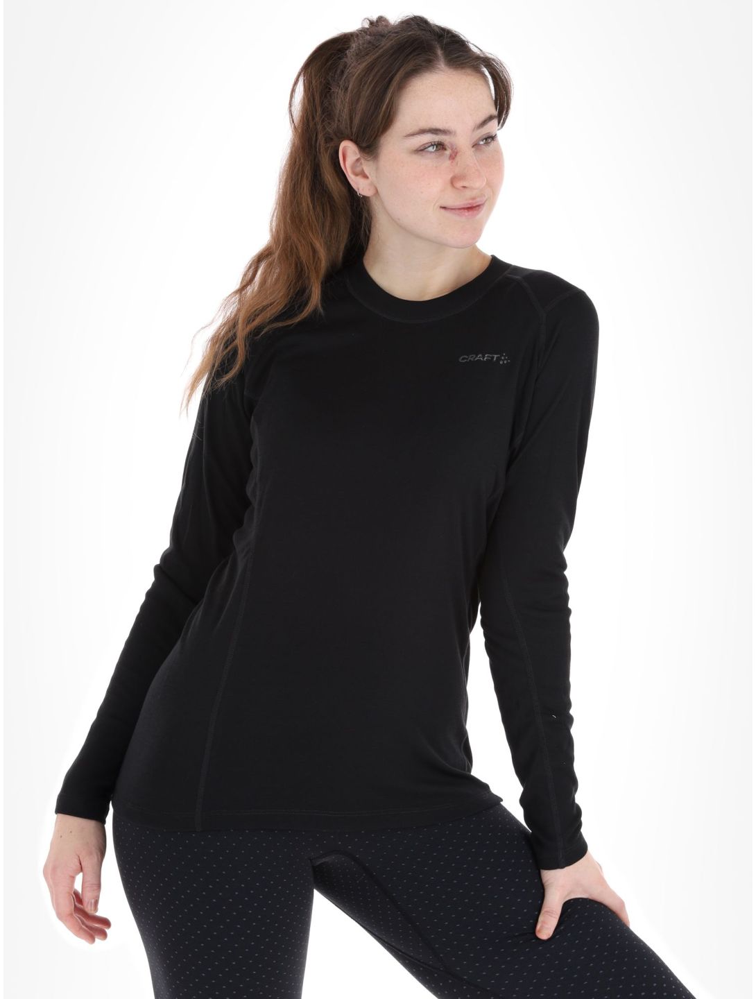 Craft, Core Warm Baselayer LS thermoshirt dames Black zwart 