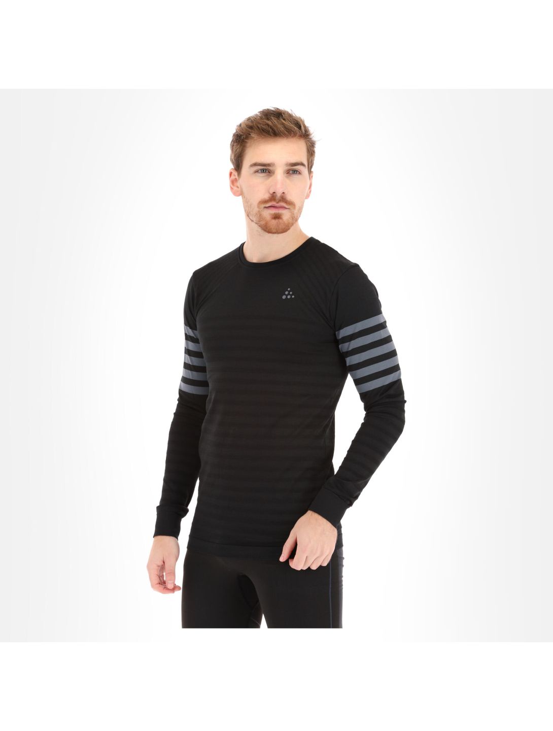 Craft, Fuseknit Comfort Rn Ls M thermoshirt heren asphalt Grijs/Zwart