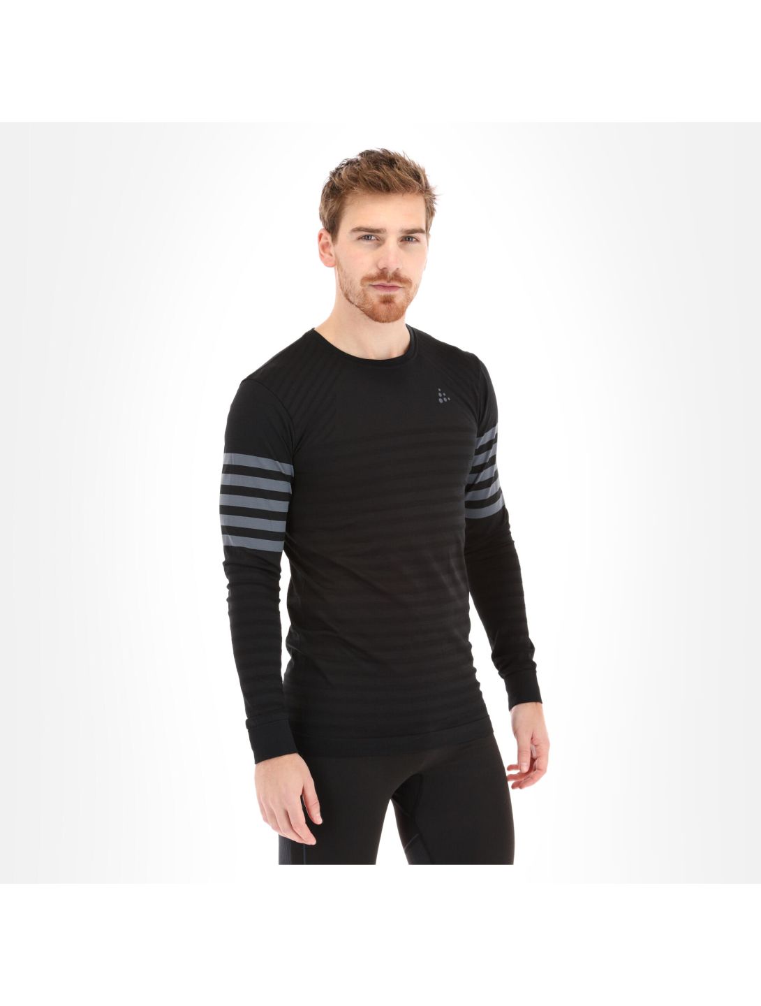 Craft, Fuseknit Comfort Rn Ls M thermoshirt heren asphalt Grijs/Zwart