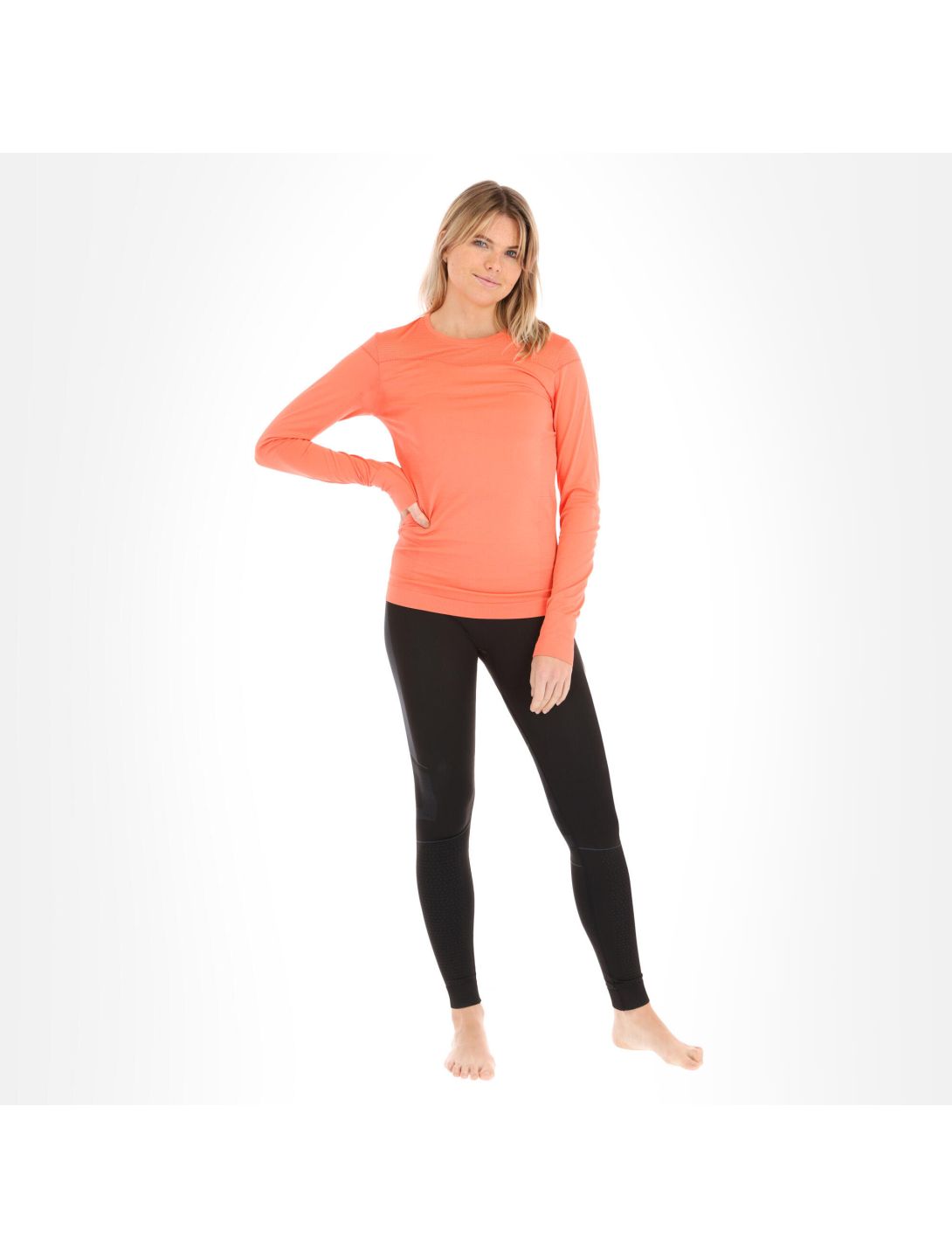 Craft, Fuseknit Comfort Rn Ls W thermoshirt dames trace Roze