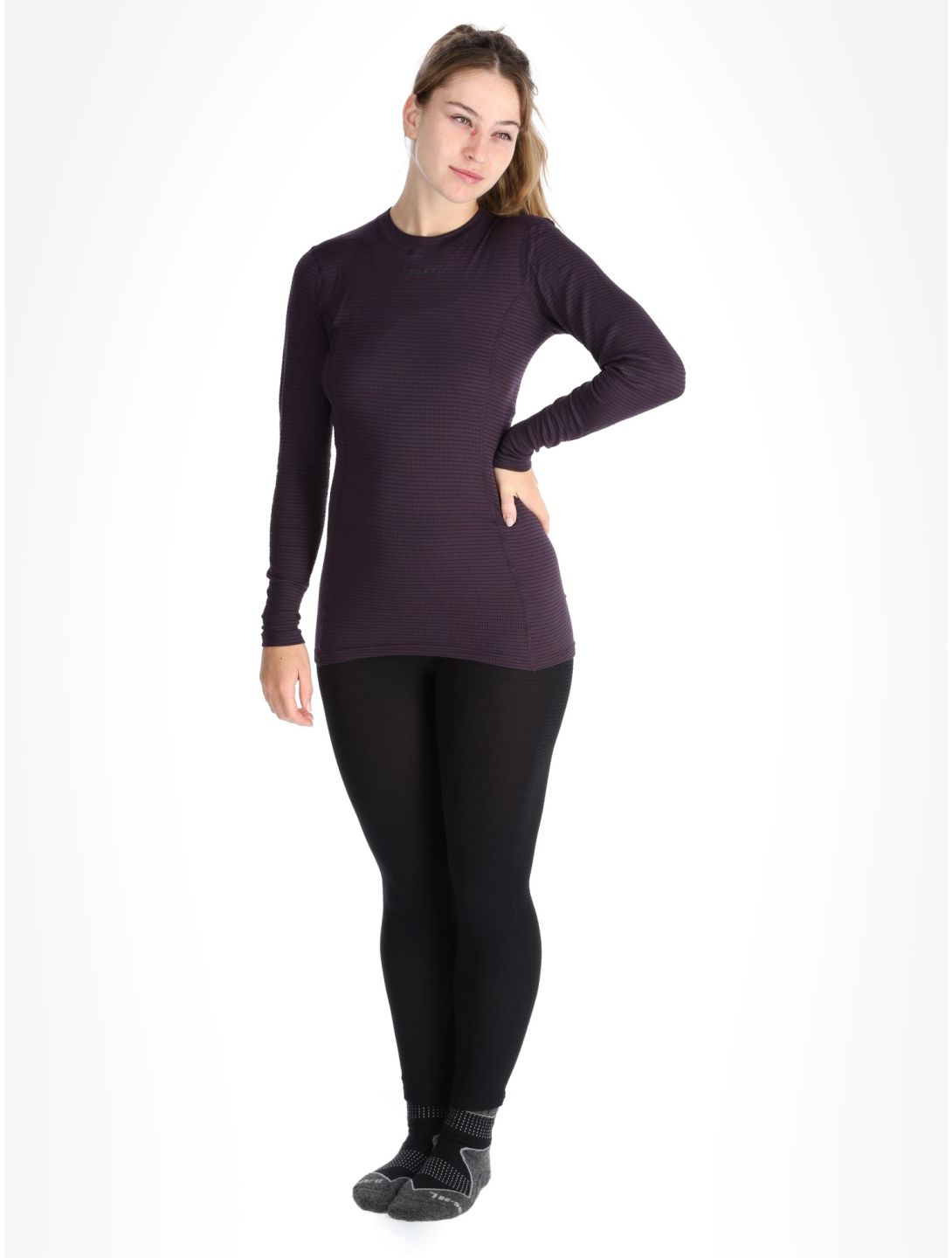 Craft, Pro Wool Extreme X LS thermoshirt dames DK Plum paars 