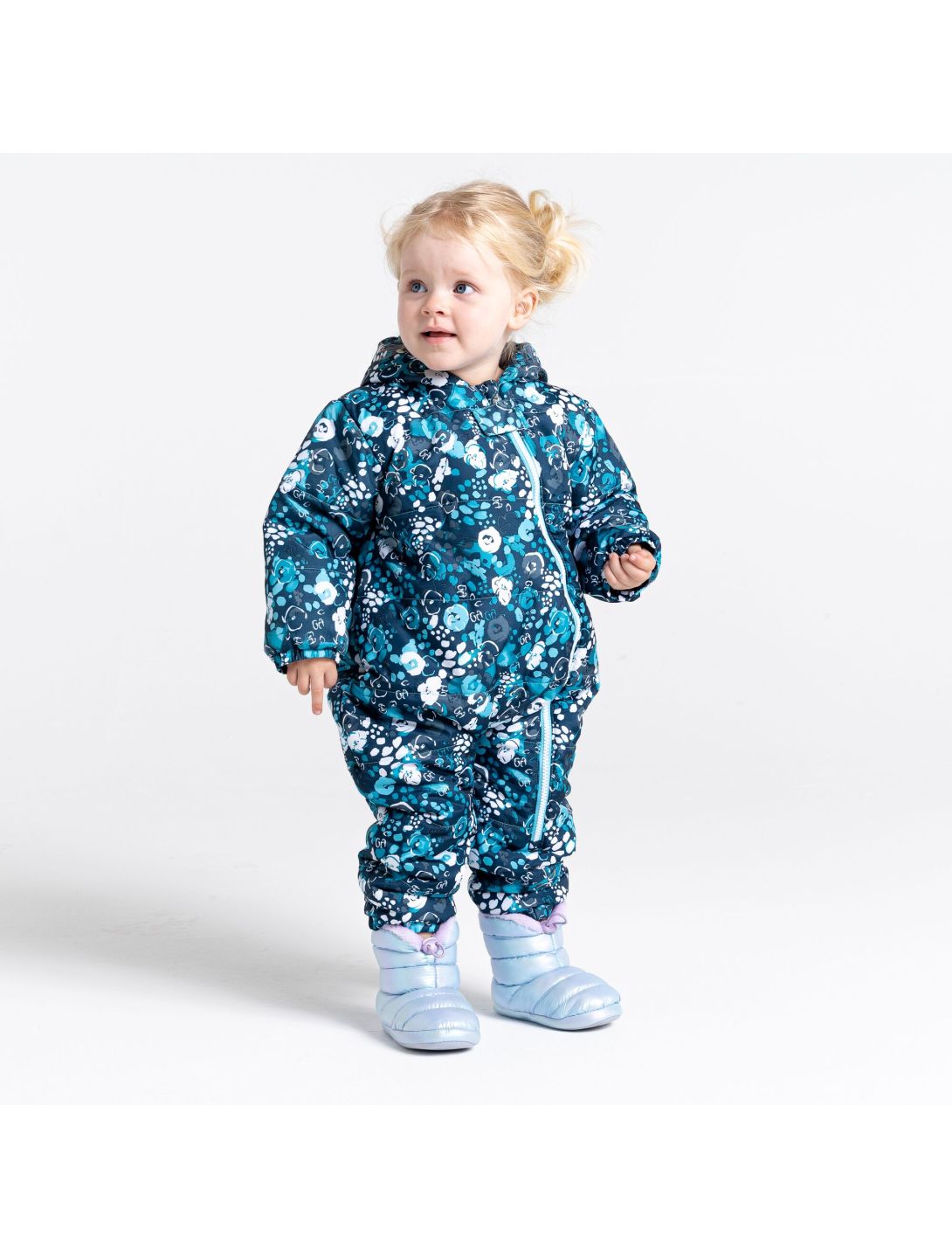 Dare2b, Bambino II ski overall kinderen floral print river blauw 