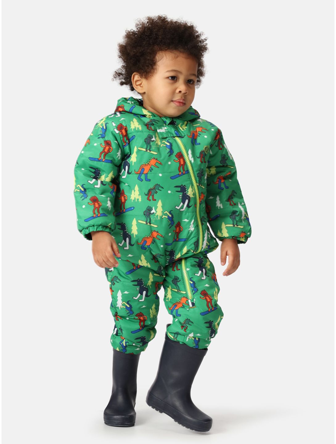 Dare2b, Bambino II ski overall kinderen Trek Green Dinosaur Snow Fight groen 