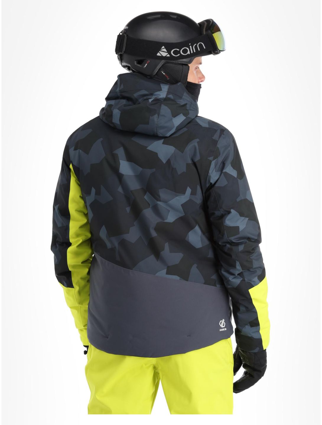 Dare2b, Baseplate ski-jas heren Neon Spring / Black Geo Camo Print groen, zwart 