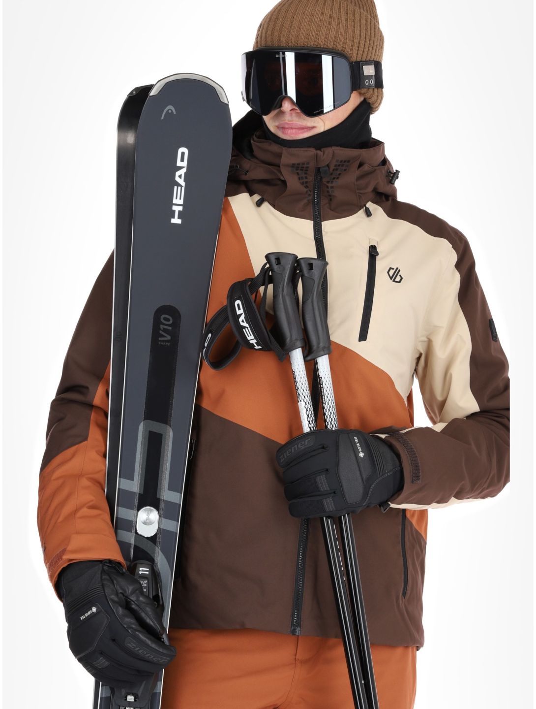 Dare2b, Baseplate II ski-jas heren Mocha Bisque / Oat Cream beige 