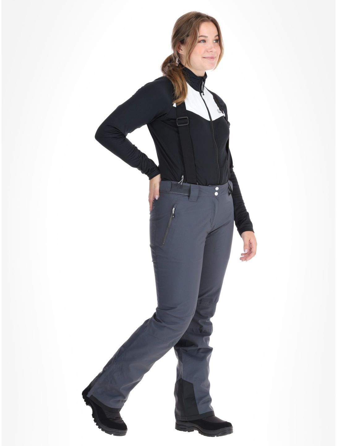 Dare2b, Diminish BA Skibroek Gevoerd dames Ebony Grey Grijs 