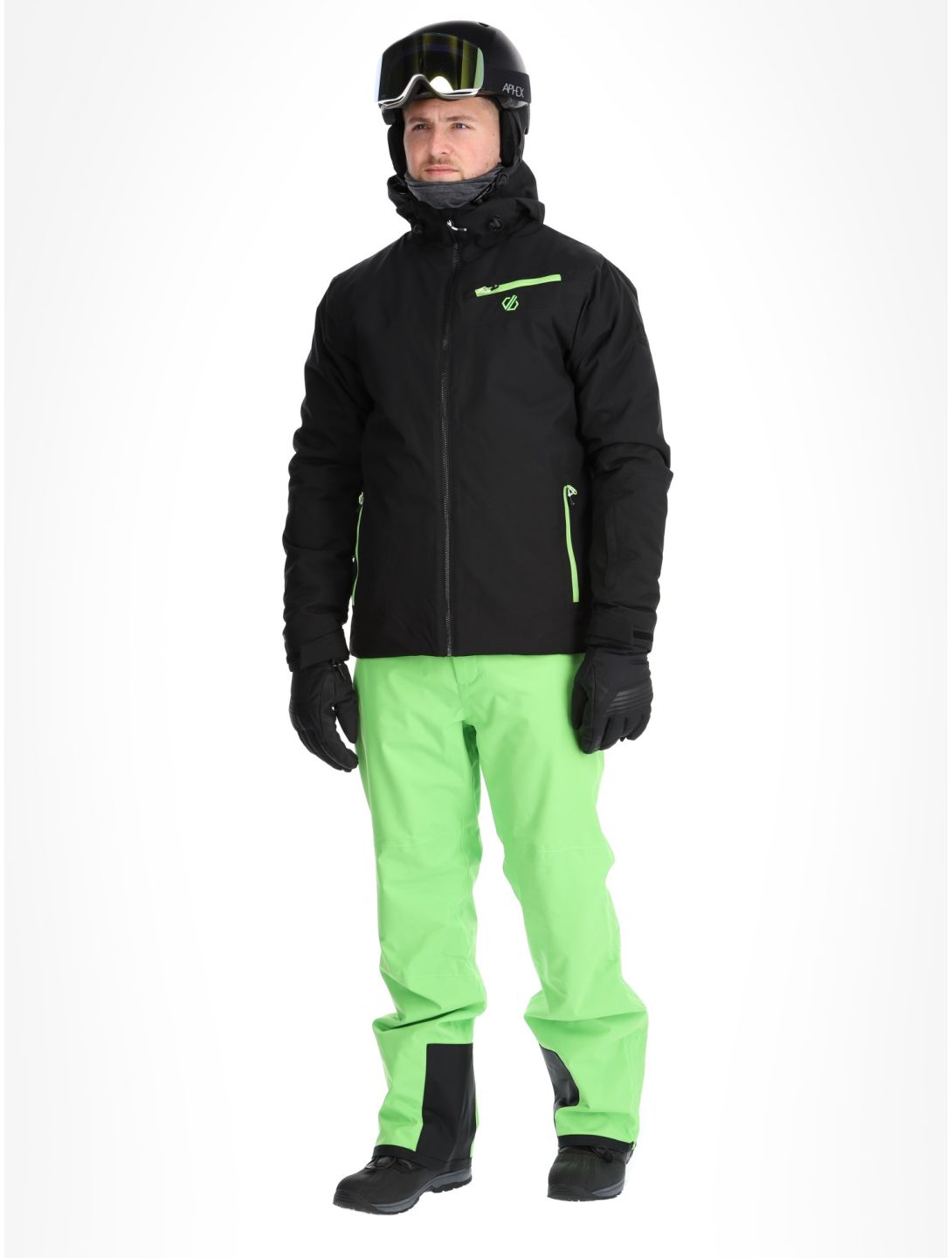 Dare2b, Eagly II ski-jas heren Black / Green Flash groen, zwart 