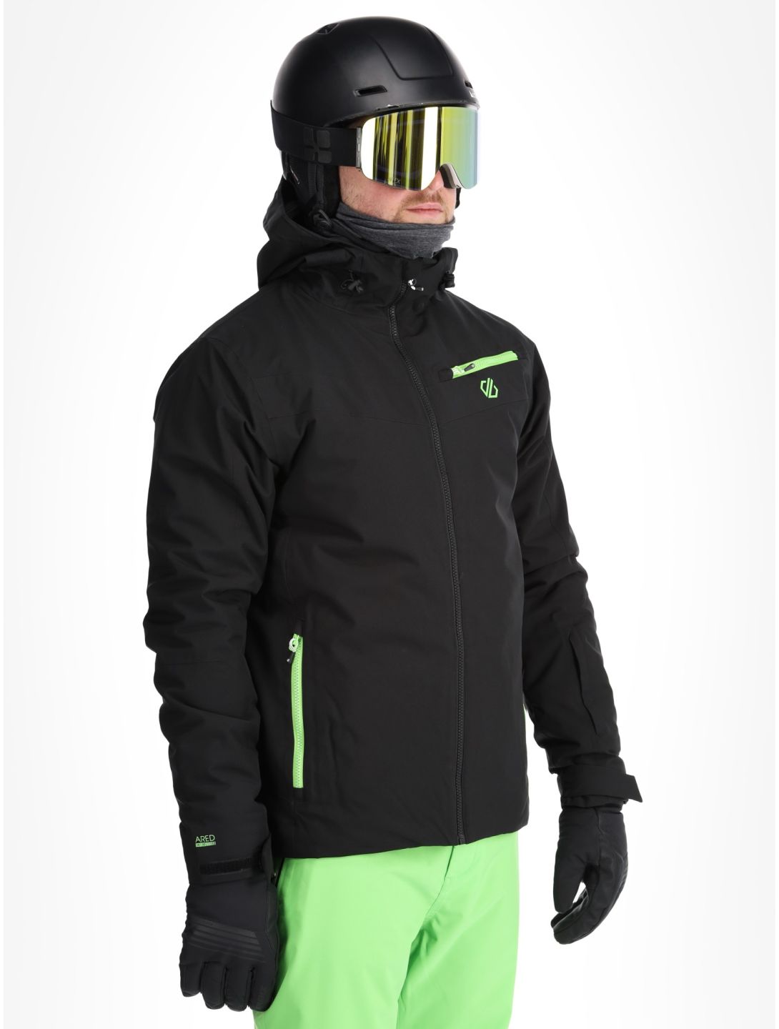 Dare2b, Eagly II ski-jas heren Black / Green Flash groen, zwart 