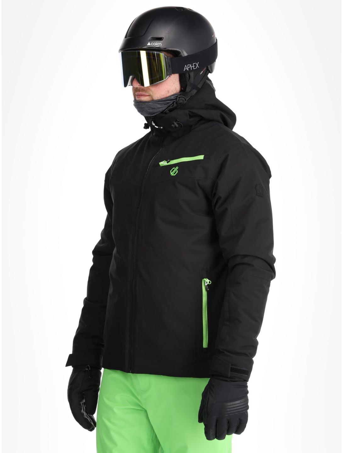 Dare2b, Eagly II ski-jas heren Black / Green Flash groen, zwart 