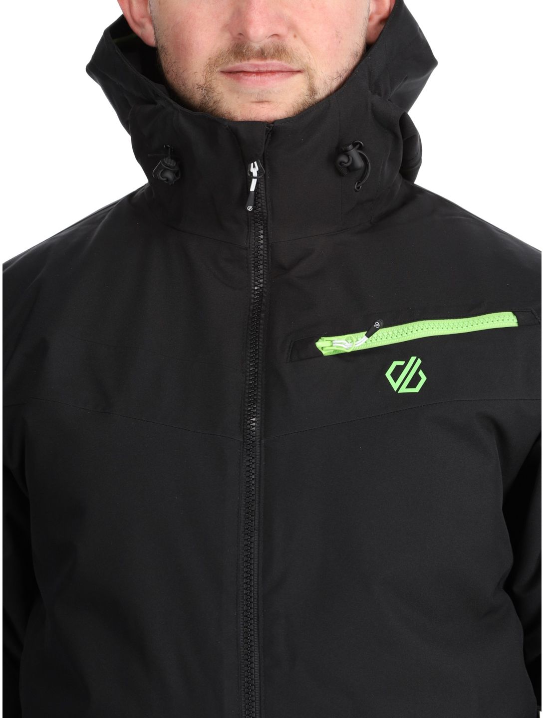 Dare2b, Eagly II ski-jas heren Black / Green Flash groen, zwart 