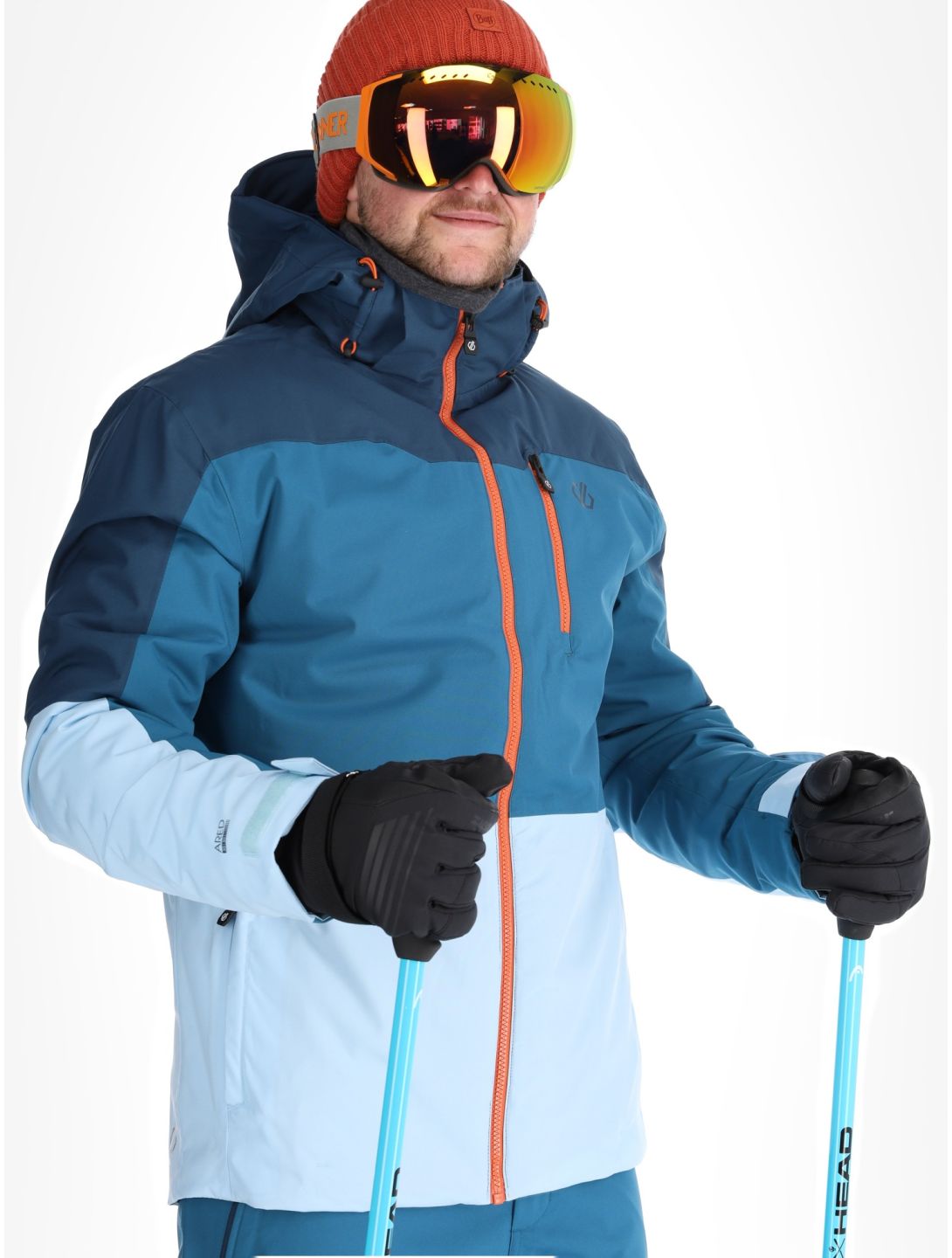 Dare2b, Edge II ski-jas heren Moonlight Denim / Kingfisher Blue blauw 