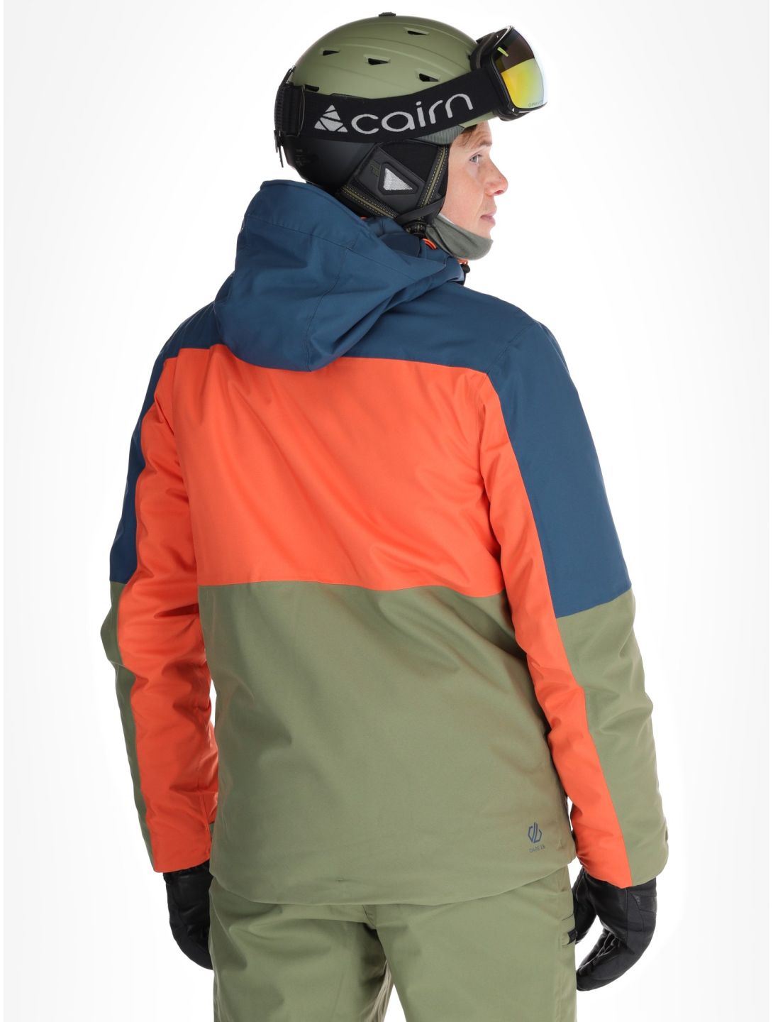 Dare2b, Edge II ski-jas heren Moonlight Denim / Orange Rust blauw, oranje 