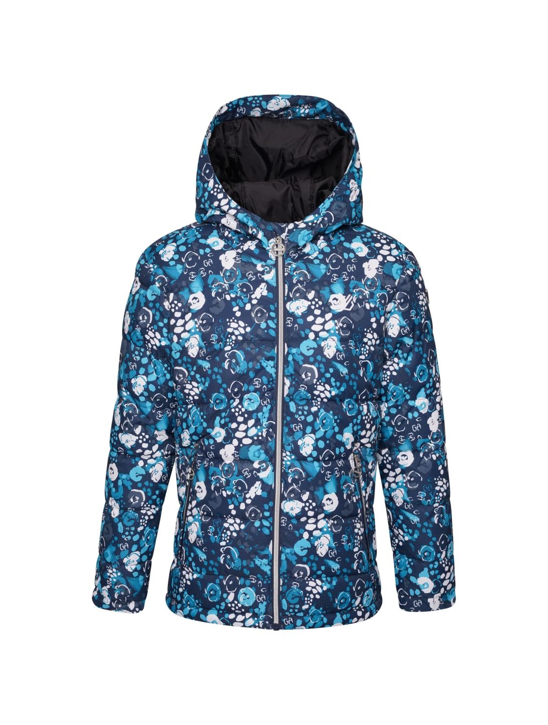 Dare2b, Girls Verdict ski-jas kinderen floral print river blauw 