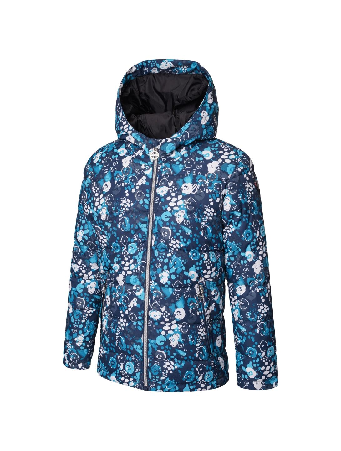 Dare2b, Girls Verdict ski-jas kinderen floral print river blauw 