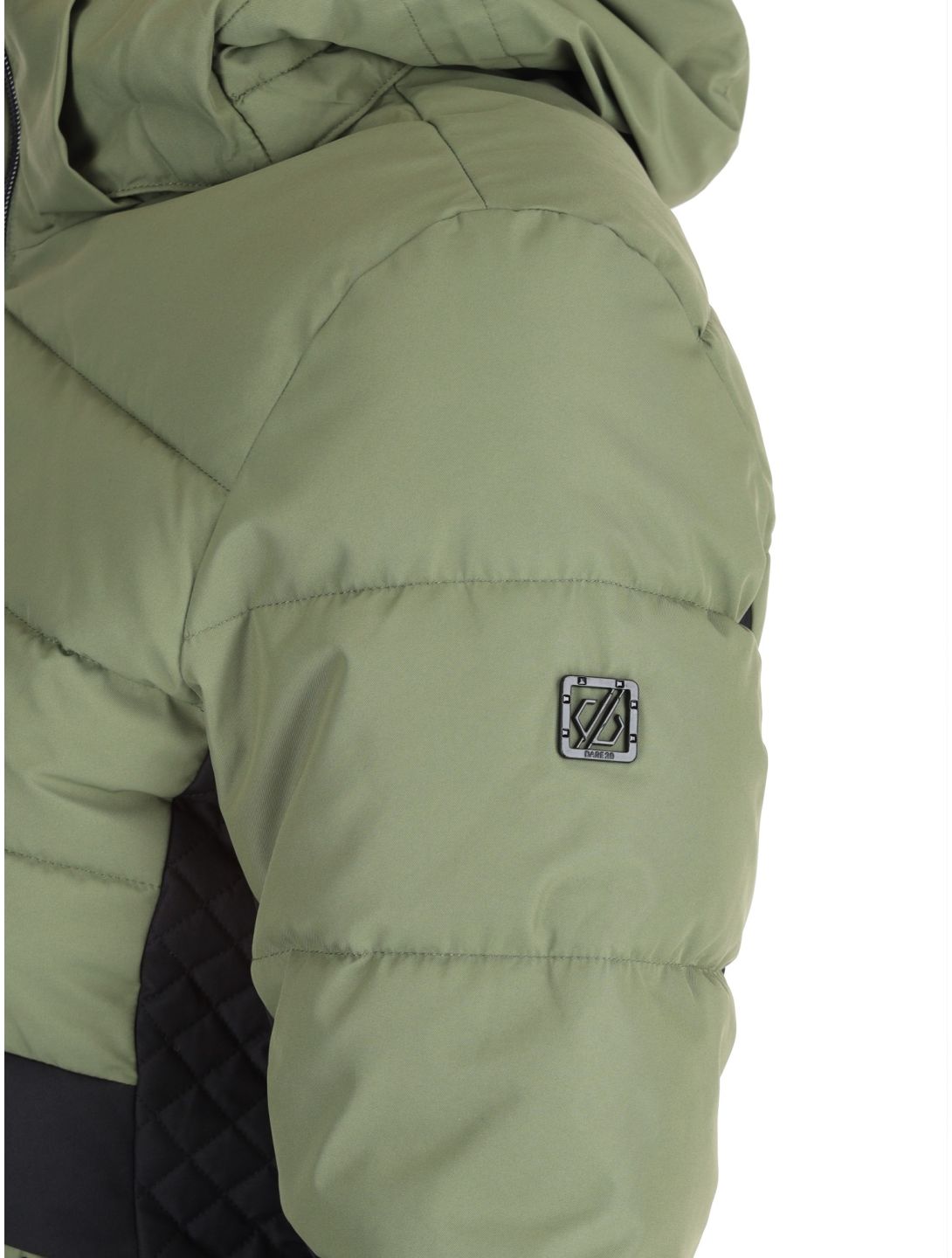 Dare2b, Glacial AA Jas gevoerd dames Olivine Green / Black Groen, Zwart 