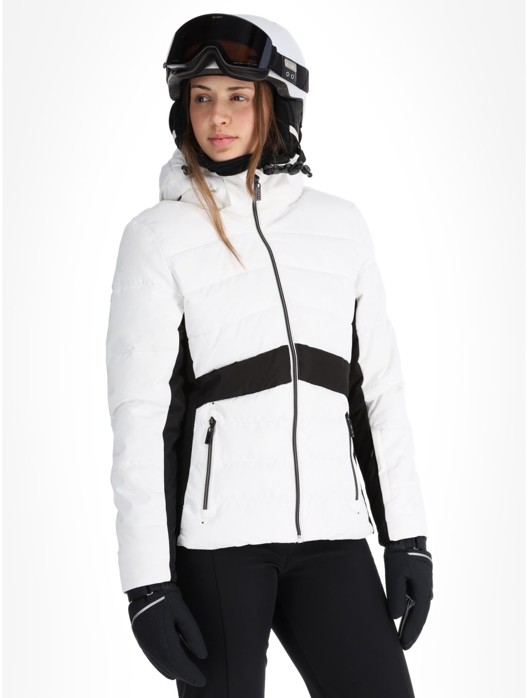 Dare2b, Glacial ski-jas dames White / Black wit, zwart 