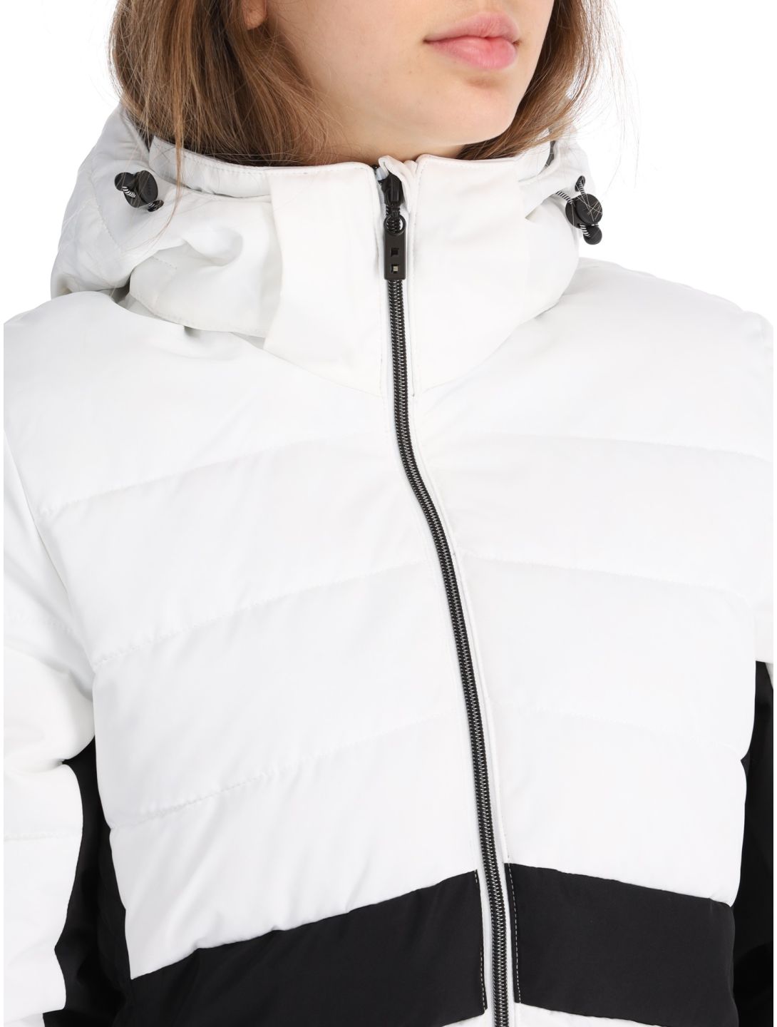 Dare2b, Glacial ski-jas dames White / Black wit, zwart 