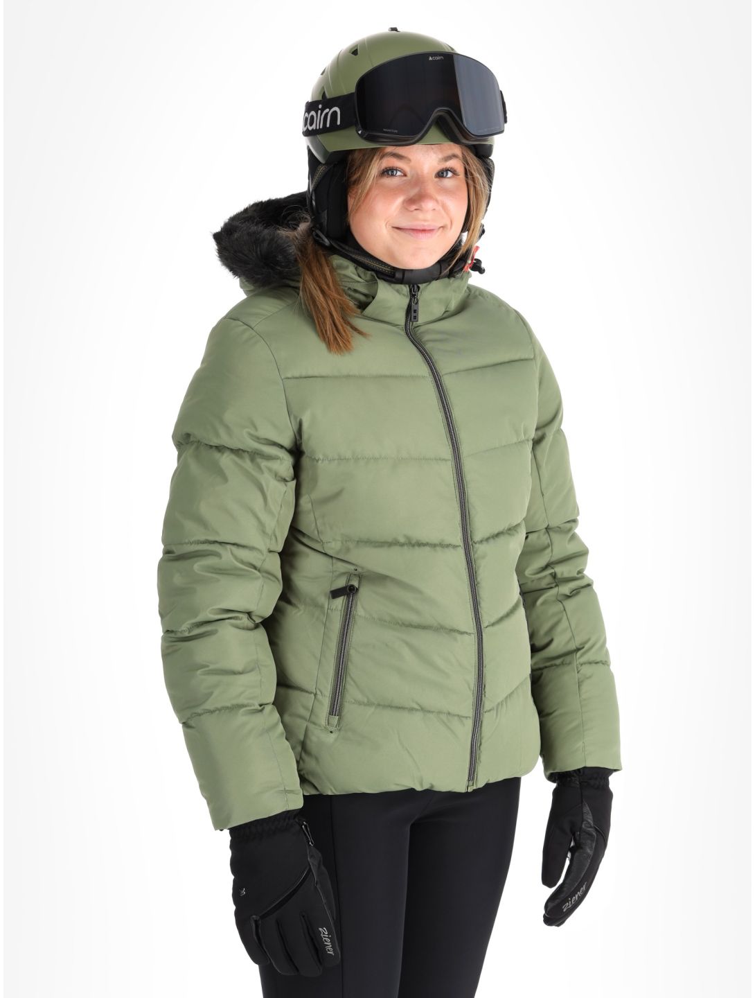 Dare2b, Glamorize V ski-jas dames Olivine Green groen 