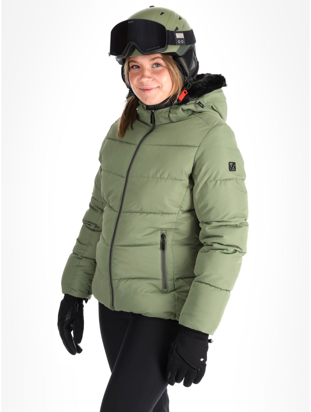 Dare2b, Glamorize V ski-jas dames Olivine Green groen 