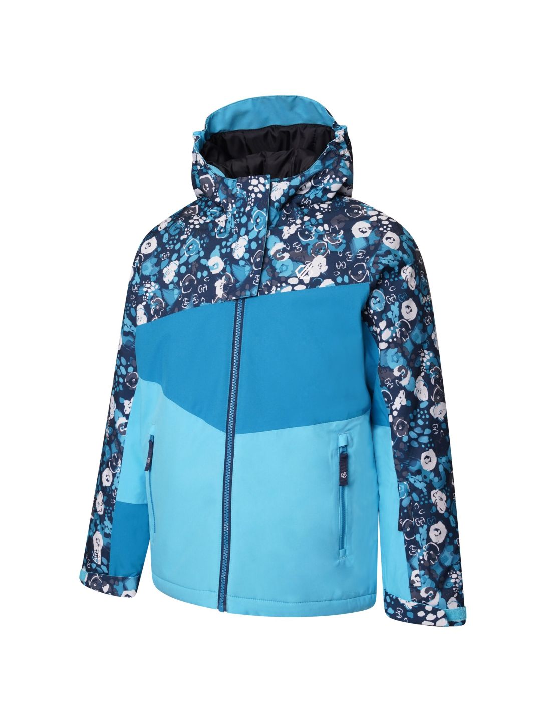 Dare2b, Humour II ski-jas kinderen floral print river blauw 