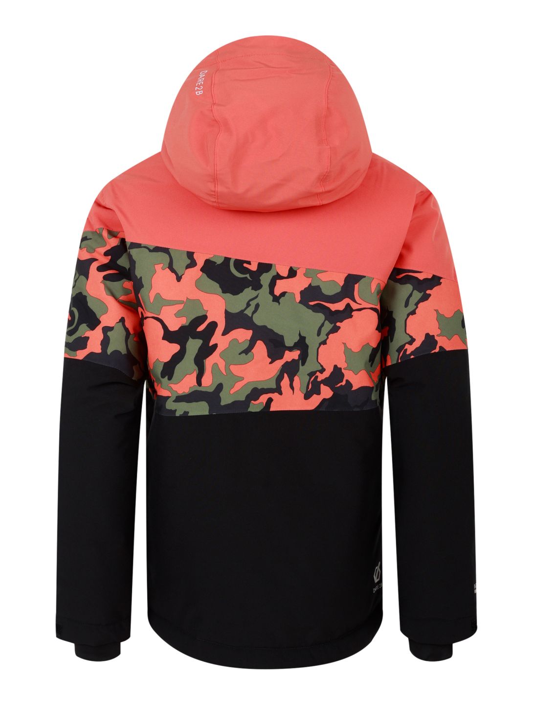 Dare2b, Humour III ski-jas kinderen Orange Rust / Orange Rust Camo Print / Black oranje, zwart 