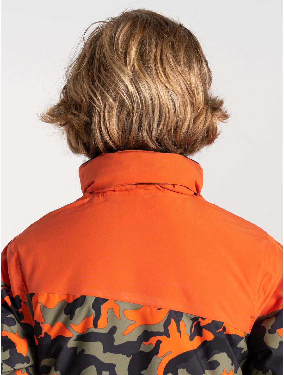 Dare2b, Humour III ski-jas kinderen Orange Rust / Orange Rust Camo Print / Black oranje, zwart 