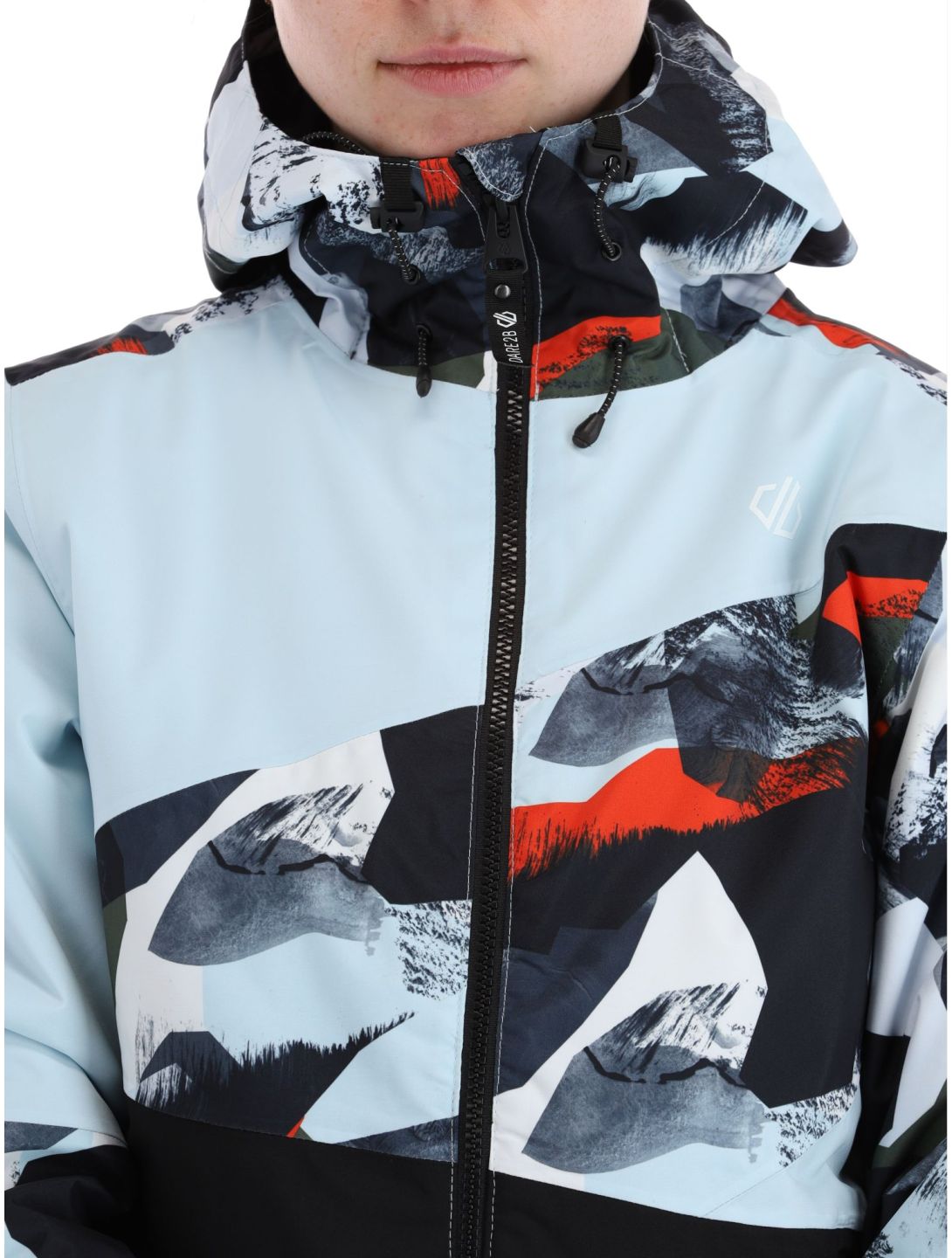 Dare2b, Ice ski-jas dames Lichen Green Abstract Print / Quiet Blue blauw, groen 