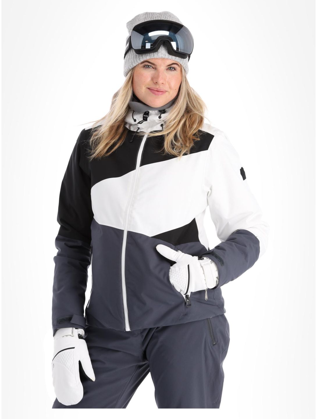 Dare2b, Ice ski-jas dames White / Ebony Grey grijs, wit 