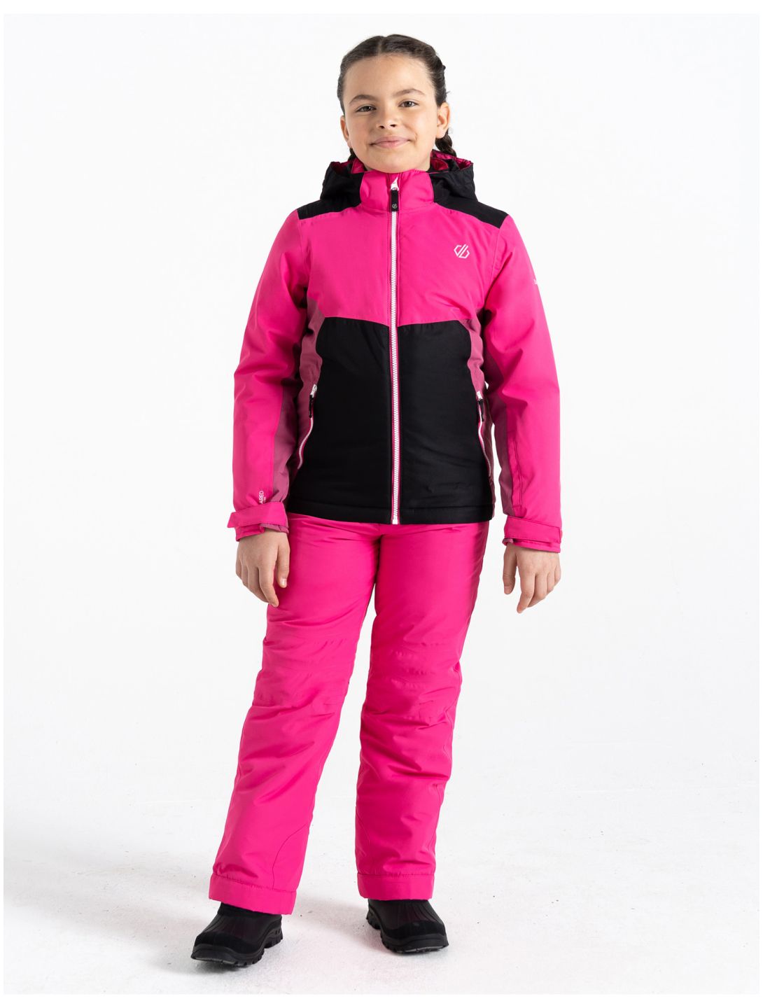 Dare2b, Impose III ski-jas kinderen PurePink / Blk roze, zwart 