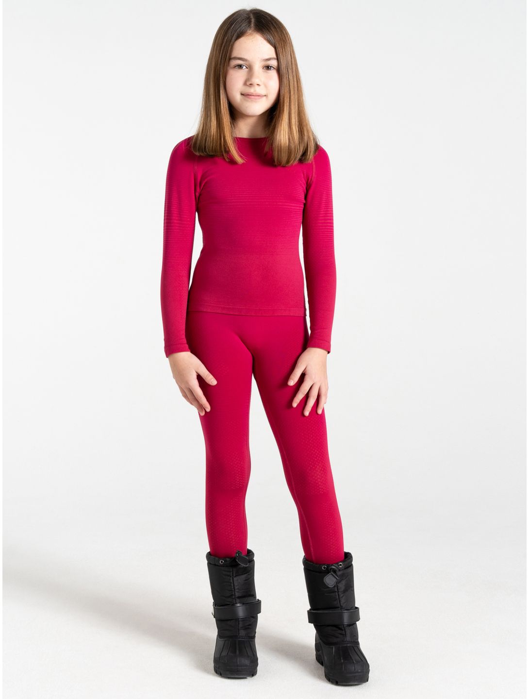 Dare2b, In The Zone III Baselayer Set thermoset kinderen Berry Pink roze 