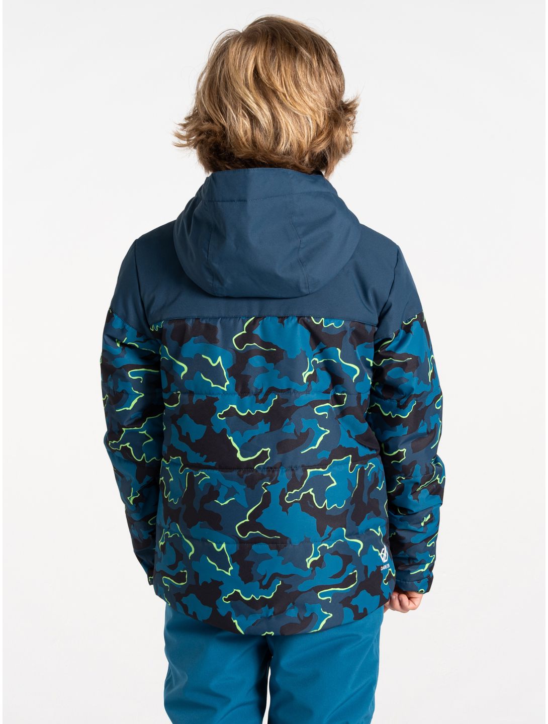 Dare2b, Liftie ski-jas kinderen Moonlight Denim / Kingfisher Blue Camo Print blauw 