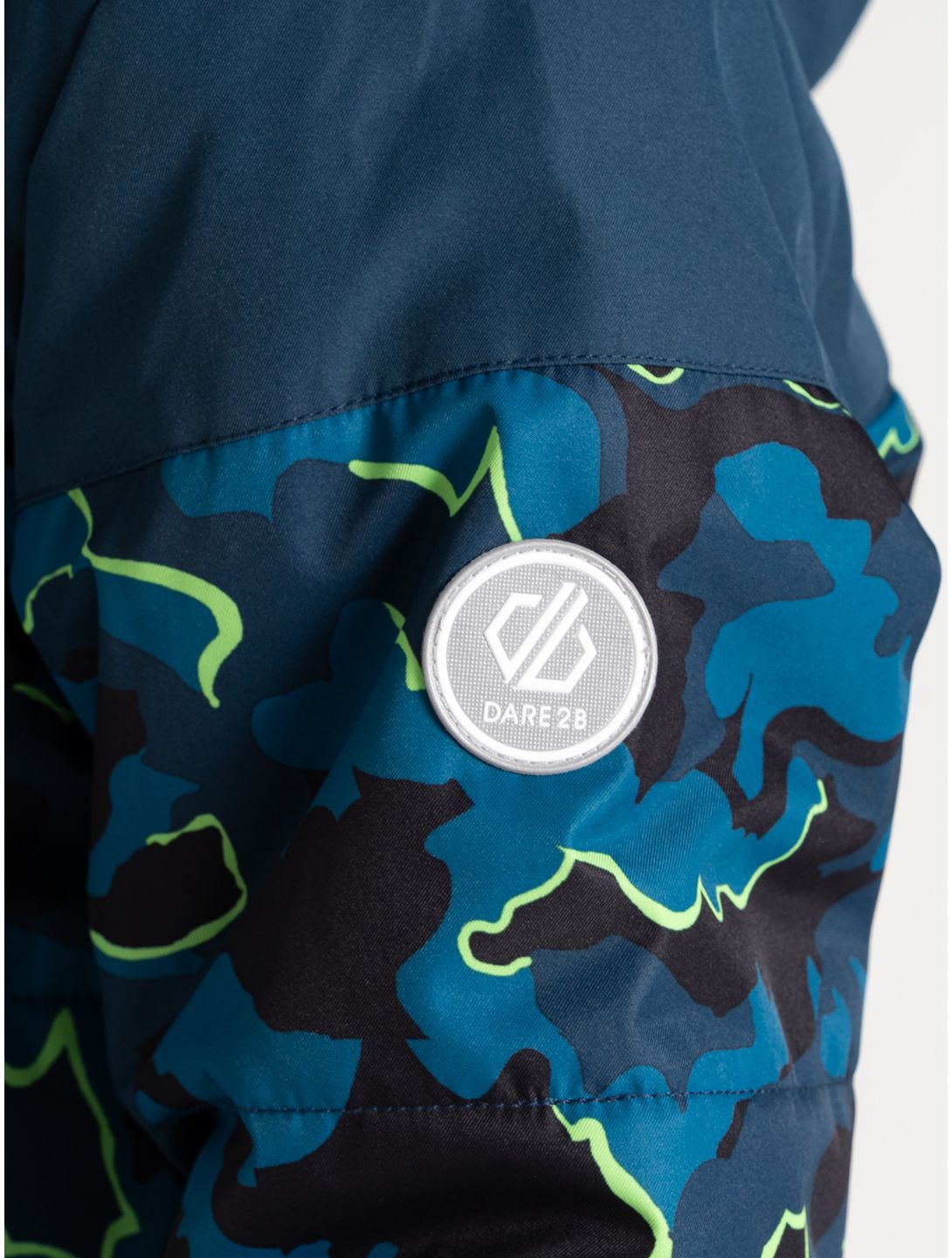 Dare2b, Liftie ski-jas kinderen Moonlight Denim / Kingfisher Blue Camo Print blauw 