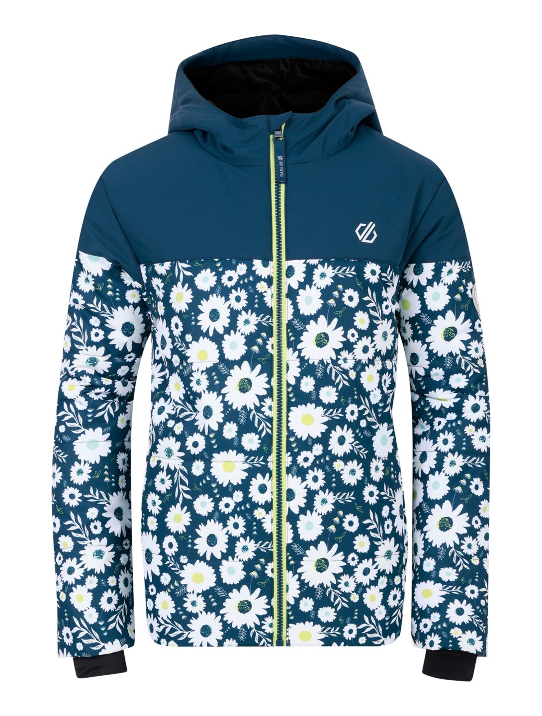 Dare2b, Liftie ski-jas kinderen Moonlight Denim / Moonlight Denim Daisy Print blauw, wit 