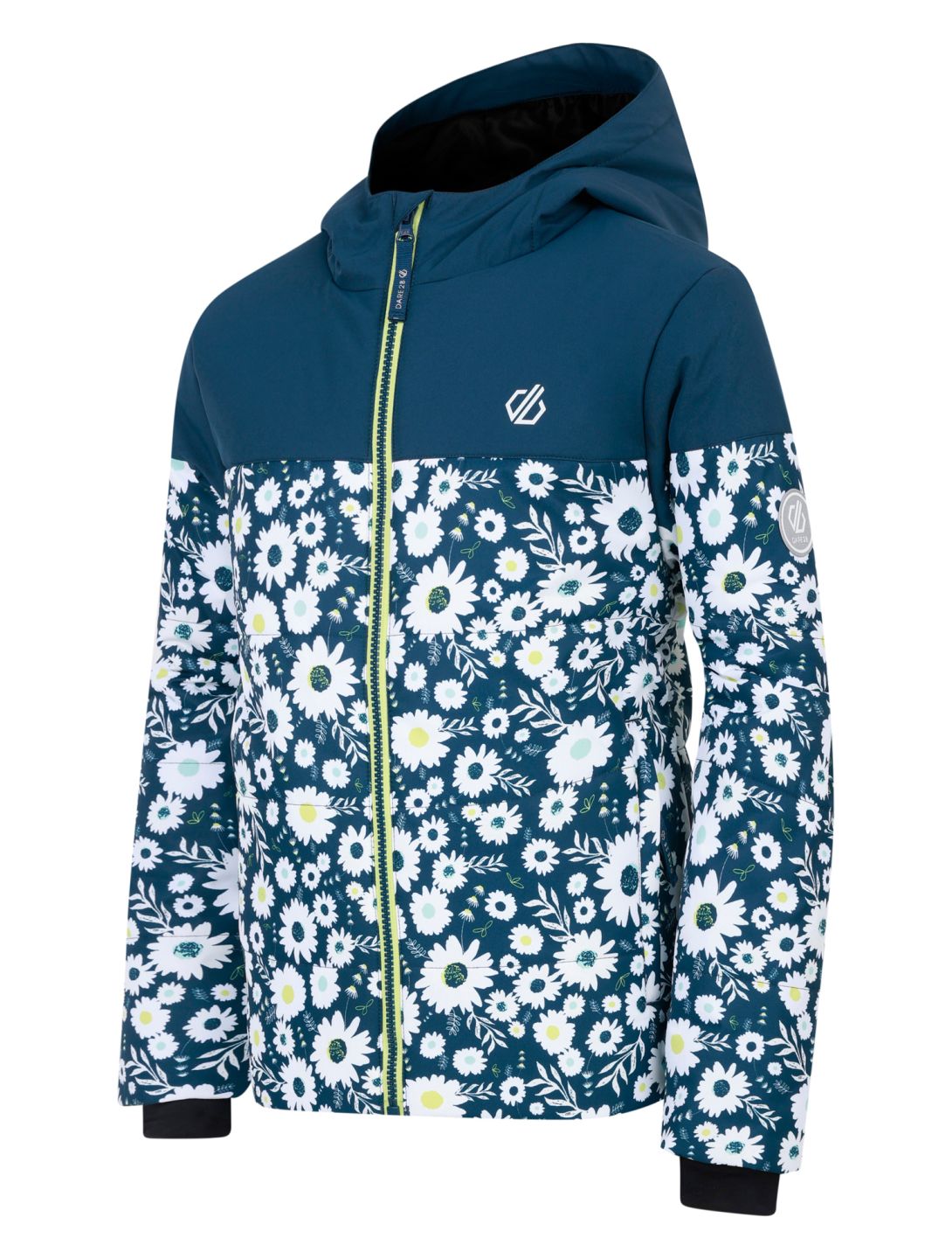 Dare2b, Liftie ski-jas kinderen Moonlight Denim / Moonlight Denim Daisy Print blauw, wit 