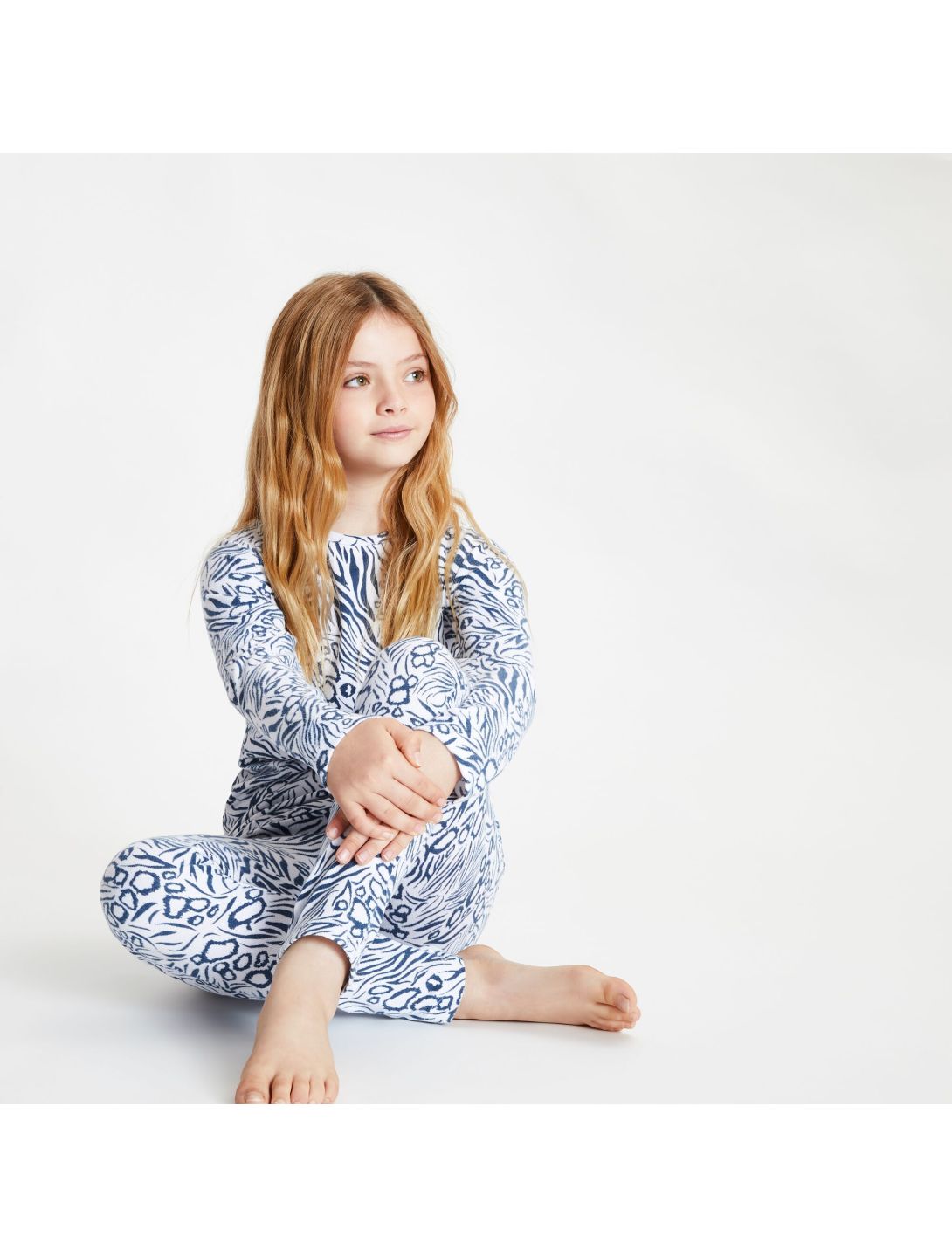 Dare2b, Partition B/L Set thermoset kinderen dark denim print Blauw