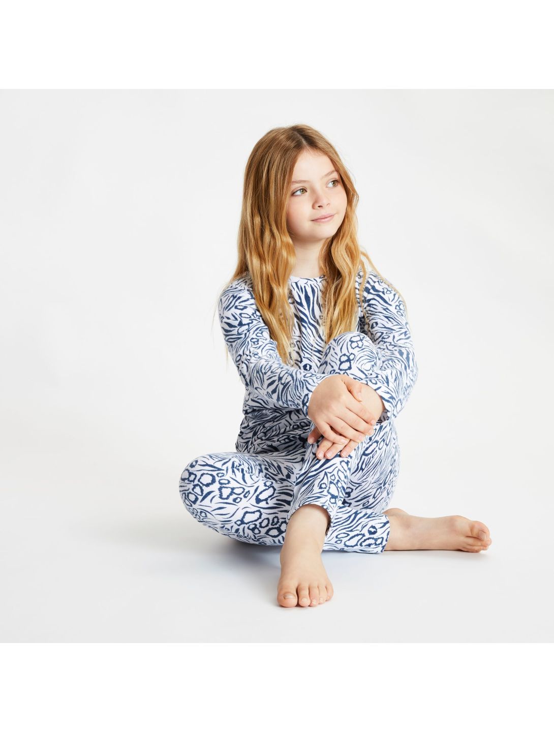 Dare2b, Partition B/L Set thermoset kinderen dark denim print Blauw