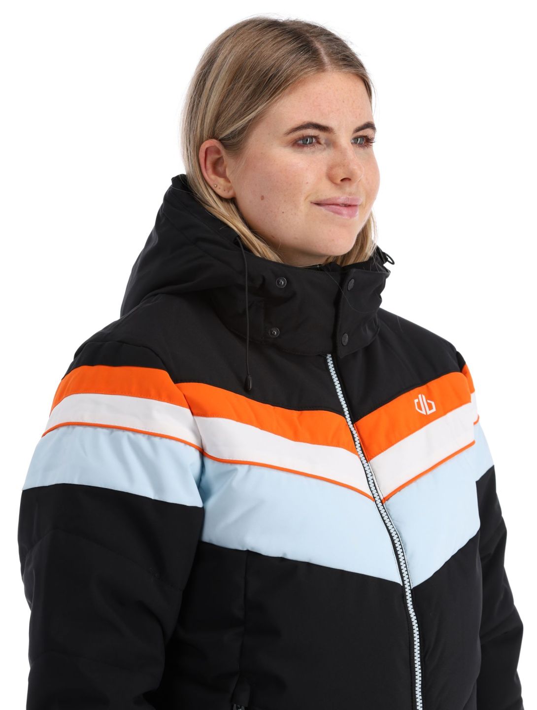 Dare2b, Powder ski-jas dames Black / Quiet Blue blauw, zwart 