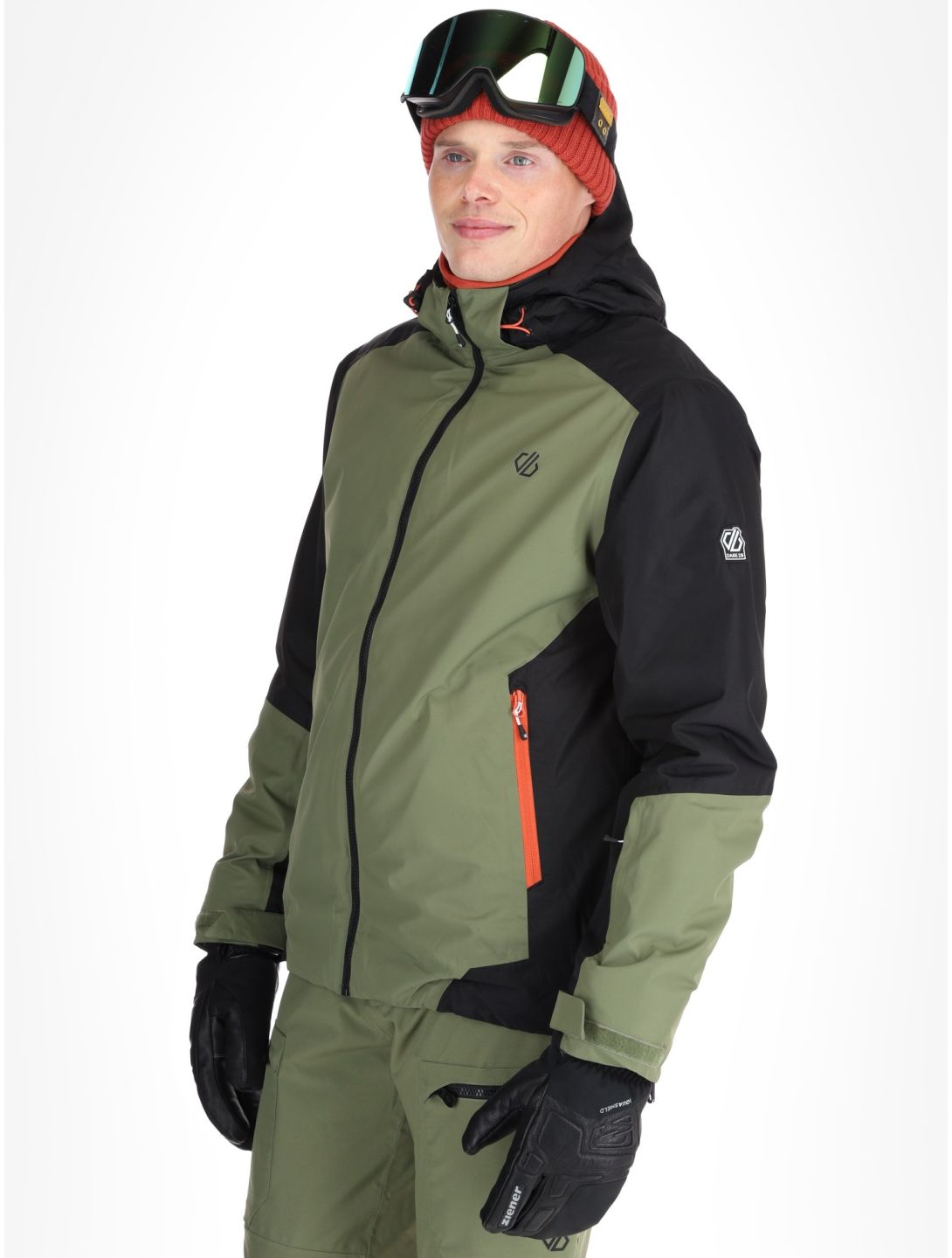 Dare2b, Precision II ski-jas heren Black / Olivine Green groen, zwart 