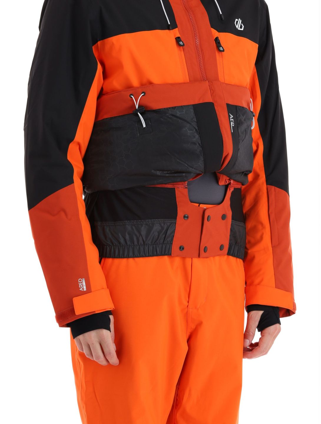 Dare2b, Slopeside ski-jas heren PuffinOr / Blk oranje, zwart 