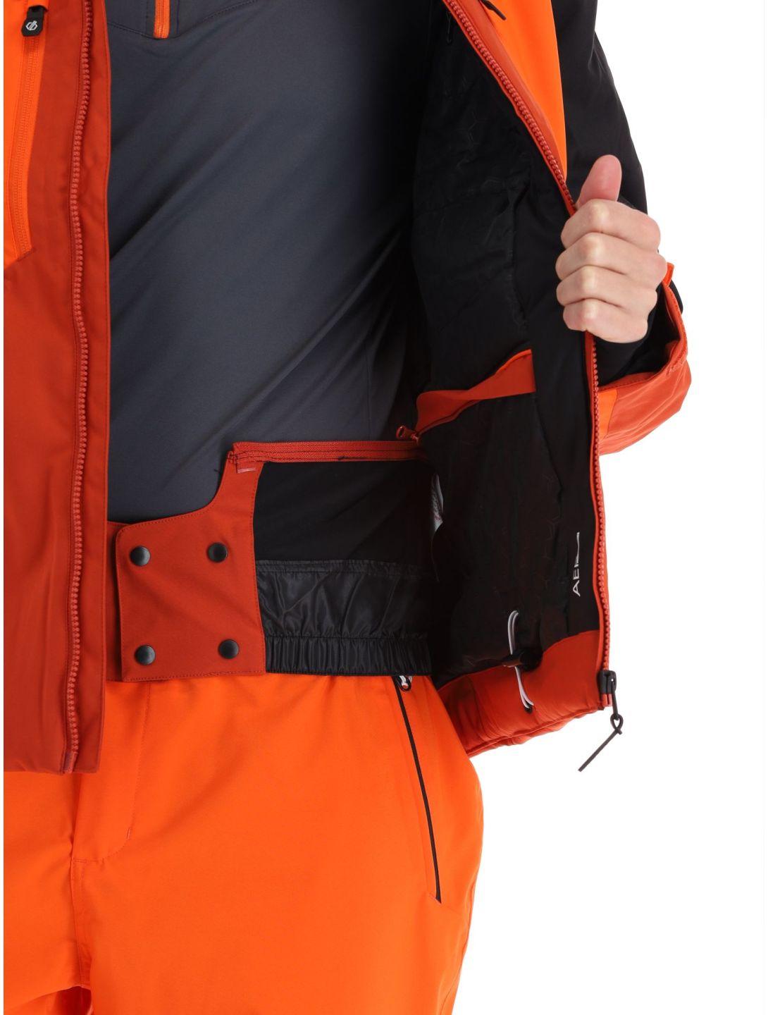 Dare2b, Slopeside ski-jas heren PuffinOr / Blk oranje, zwart 